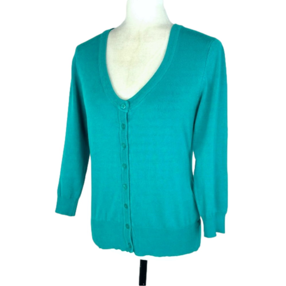 Mosaic green cardigan